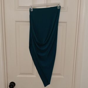 Charlotte Russe Asymmetrical Teal Skirt